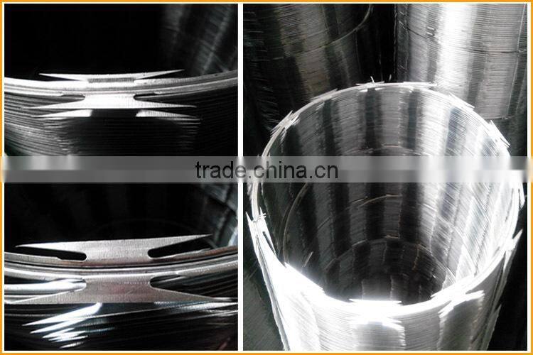 Hot sale high quality razor barbed wire/ military concertina wire