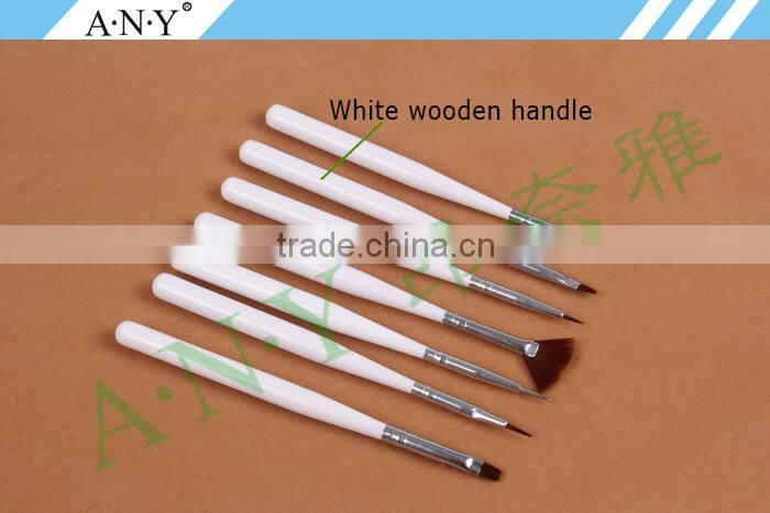 ANY Professional Nail Beauty Design Gel Nail Brush With Metal Handle Special End Can Touch Phone Screen
