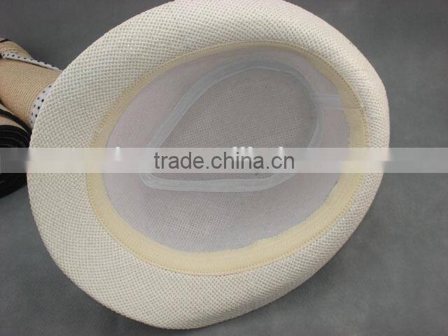New product High reflective straw fedora hat with ears