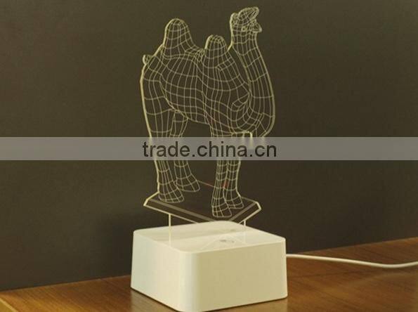 697-Camel 3d Shaping Lamp Art Decor Desk Light Led Night Light Led Energetic Saving Lamp
