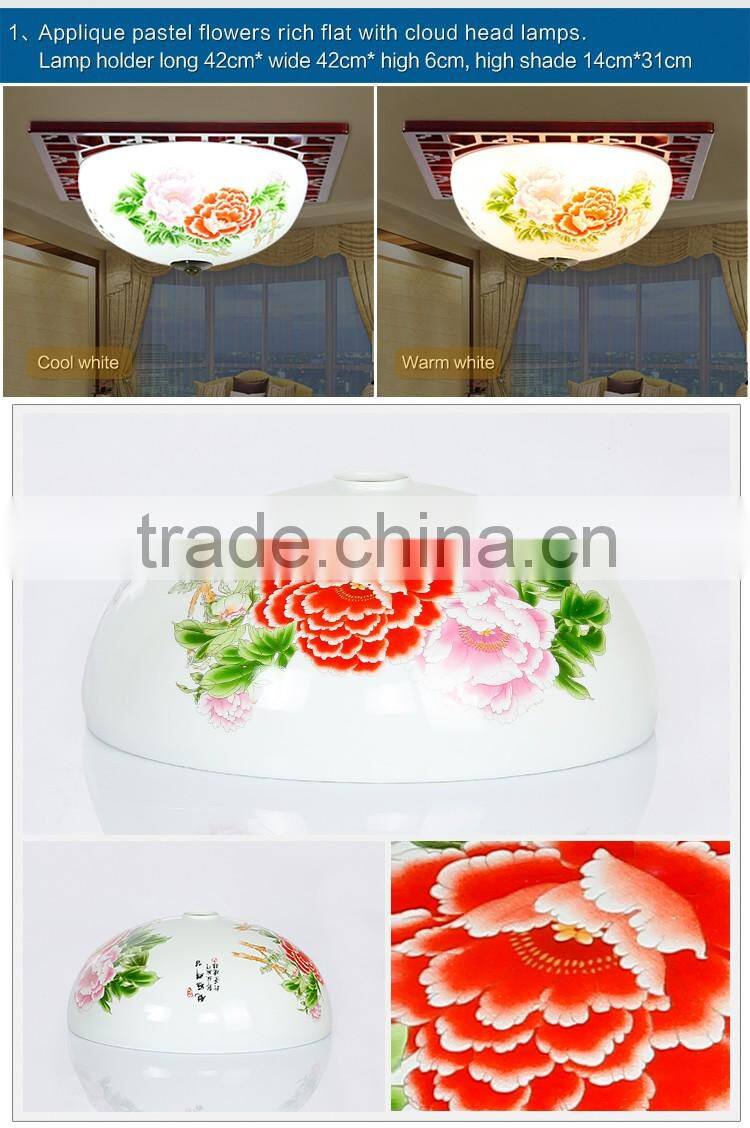 modern vintage porcelain chandelier ceramic wood celling light