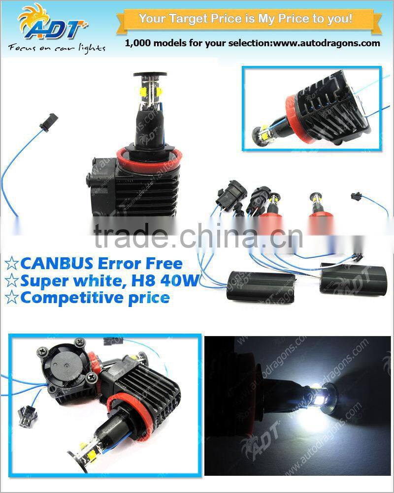 New model h8 40w LED angel eyes lighting