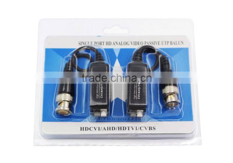 UTP twisted pair 1 channel passive CCTV HD CVI TVI ahd video balun