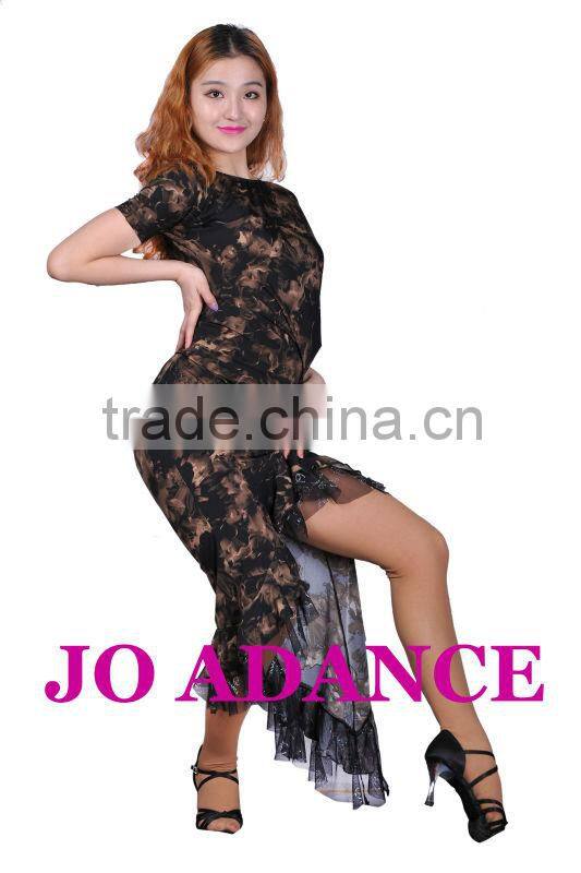 Ladies Latin dance practice skirt GB performances skirt Ms. dance skirt suit latin dance costumes Tights