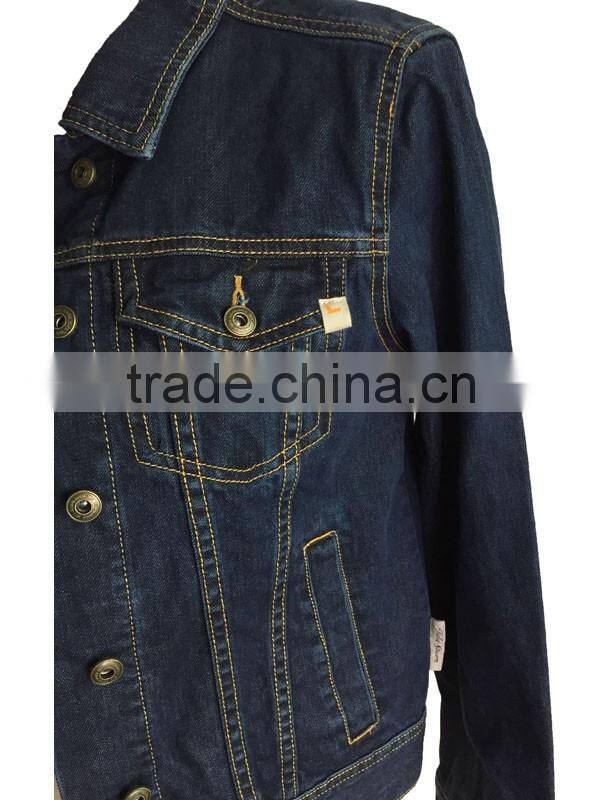 Clearance Sale Women's blue denim jacket plus size denim jacket buttoned denim jacket clearance online