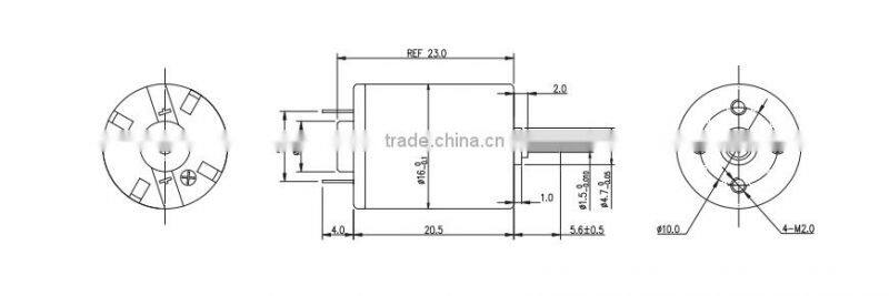 12v mini generator motor coreless brush dental handpiece micro motor