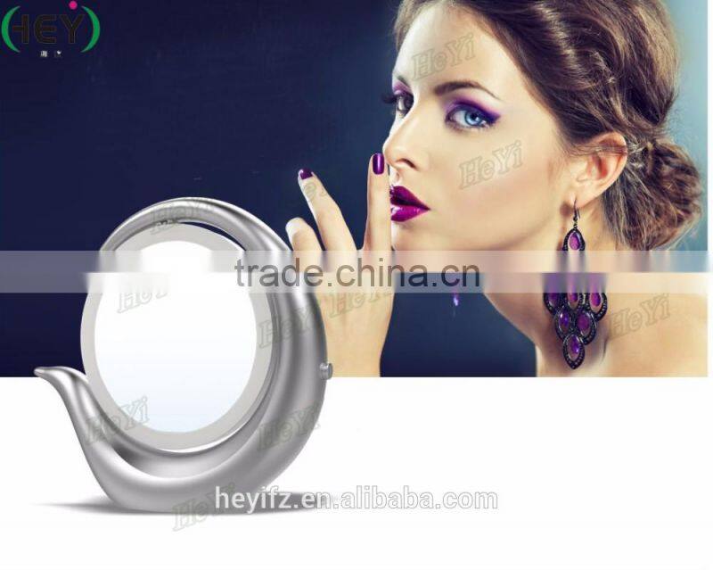 Hot Selling Double Sides ABS 360 Degree Rotating LED Light Magnifying Makeup Mirror