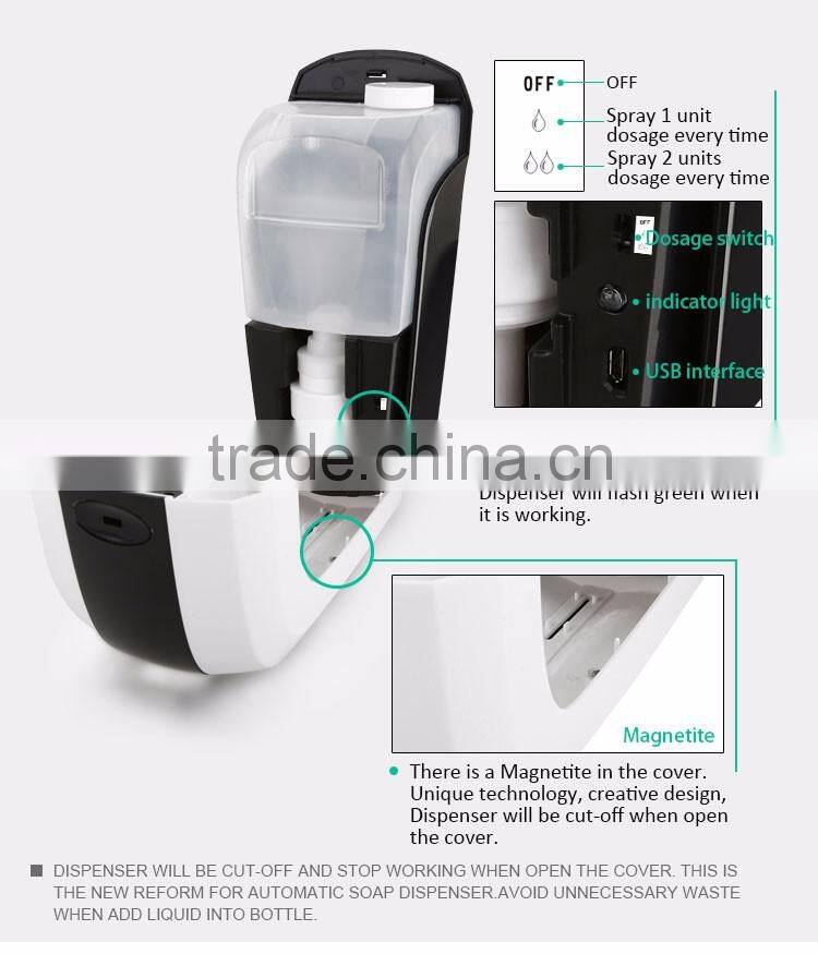 Manufacturer direct selling ABS automatic liquid foam soap dispenser