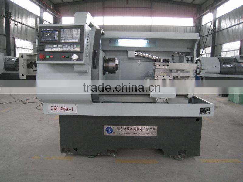 high precision horizontal revolver cnc lathe machine tool CK6136A-1