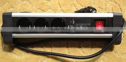 Germany Type Table Socket with USB charging