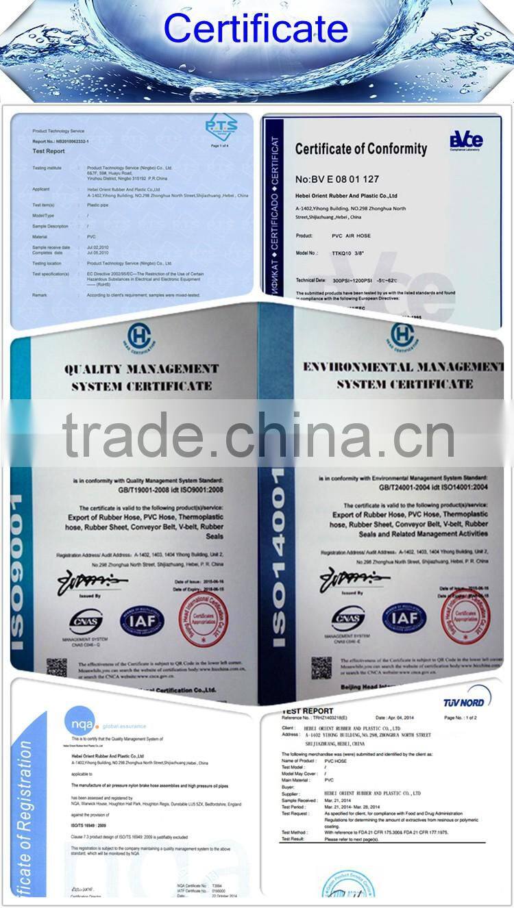 excellent weather automotive transparent PA nylon fuel hose