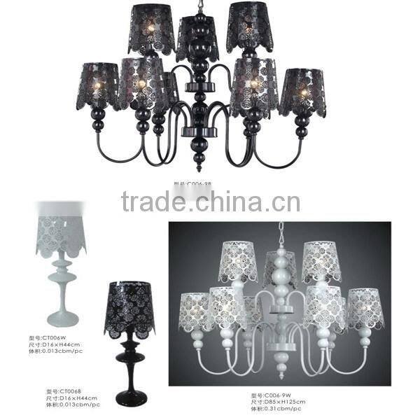 Fashionable hot-sale classic lamps from table,chandelier accessories