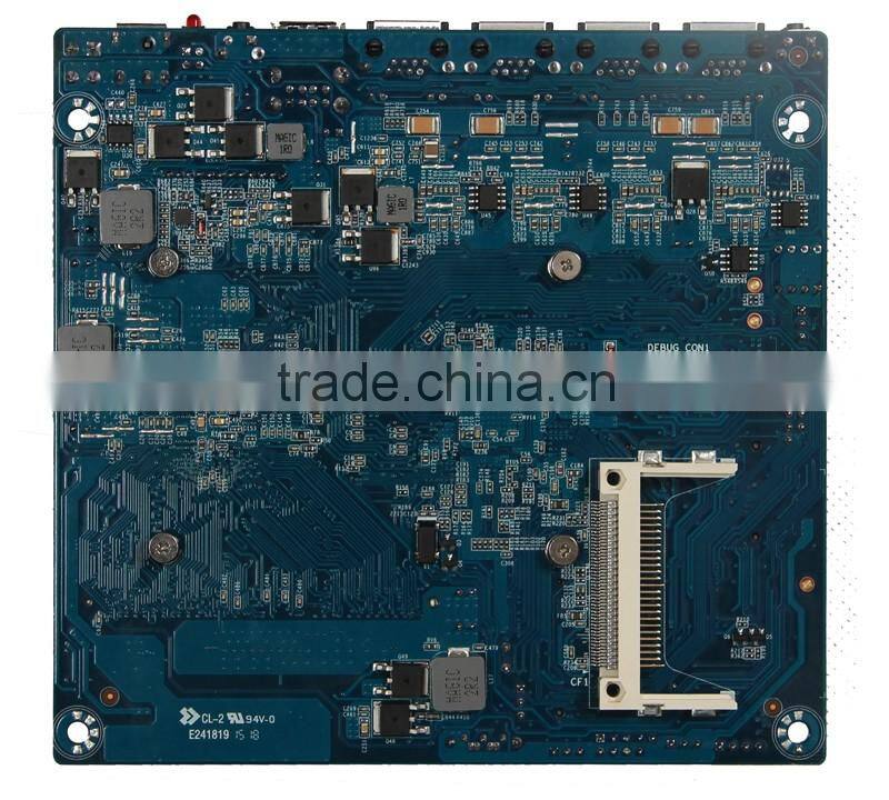 4 Lan ports X86 Atom D525 embedded DC power cheap industrial network security firewall motherboard