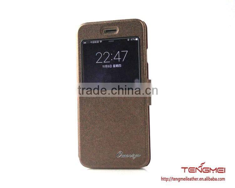 sands grain case for iphones, magnetic pu leather phone case for iphone 6
