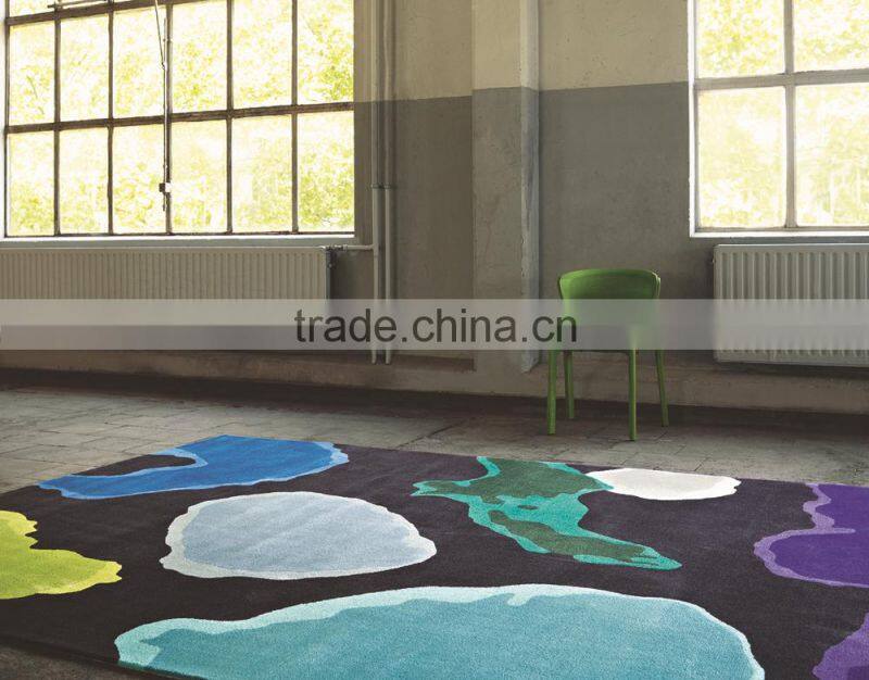Commercial use New zealand wool carpet hand tudfted carpet