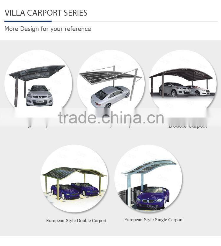 Aluminum Double Carport Single design