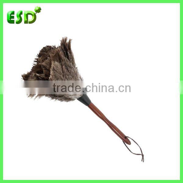Large Natural Ostrich Feather Duster With Wooden Handle