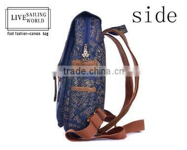 Large capacity unisex handmade canvas laptop bag & backpack