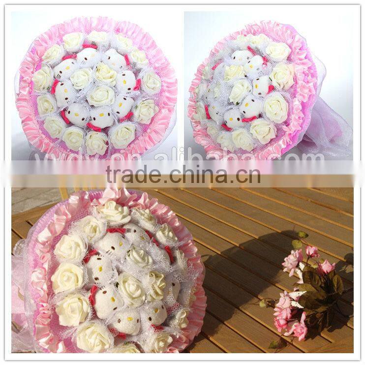 hello kitty flower bouquet wedding gifts and crafts