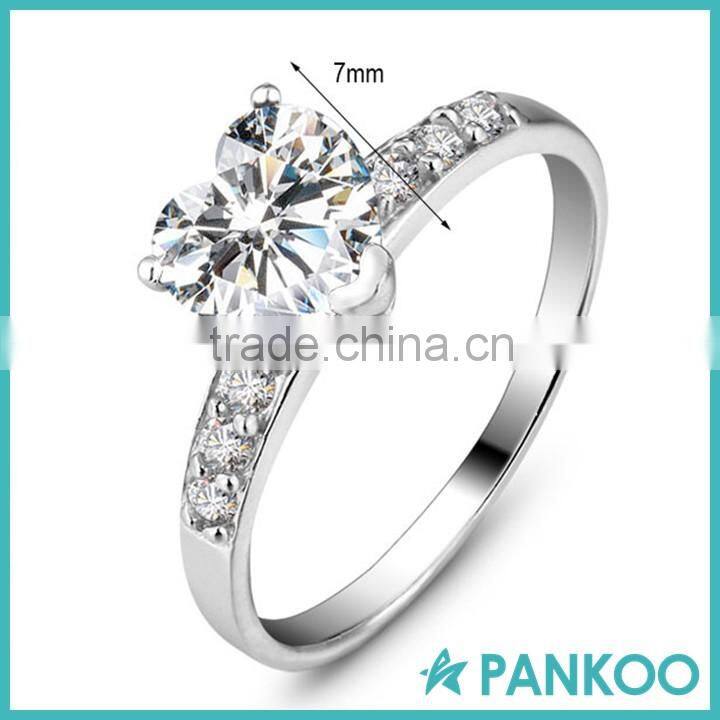 2016 fashion wedding ring Elegant 925 cz ring for women silver jewelry