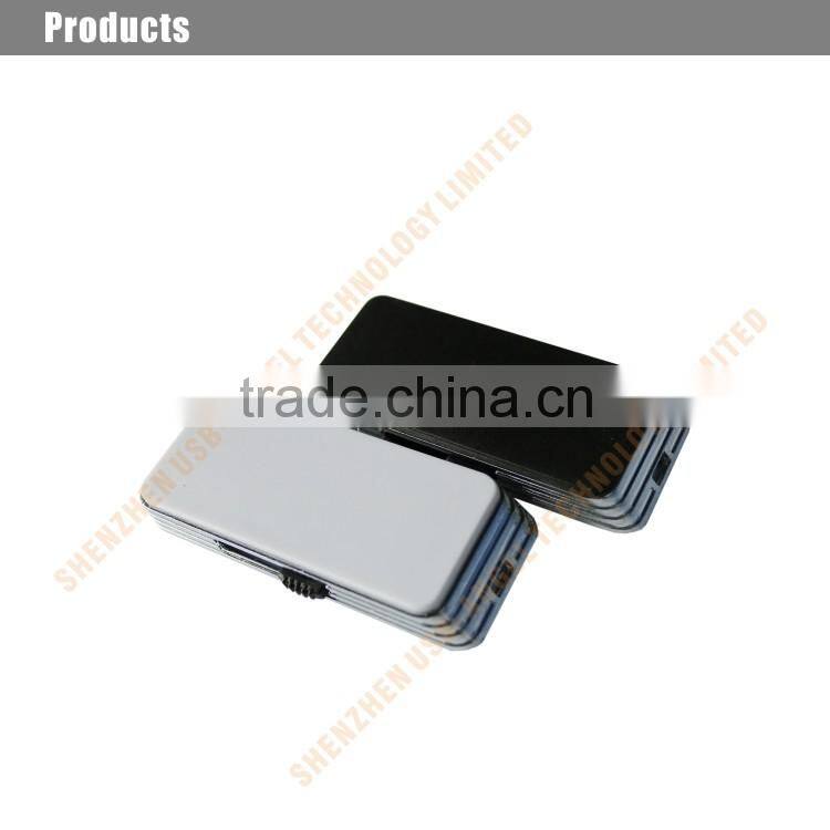 White slide usb flash drive 2gb plastic usb memory disk bulk cheap