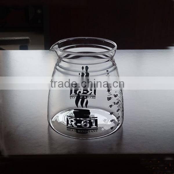 Clear Glass Heat Resistant Teapot Water Pitcher 1.5L