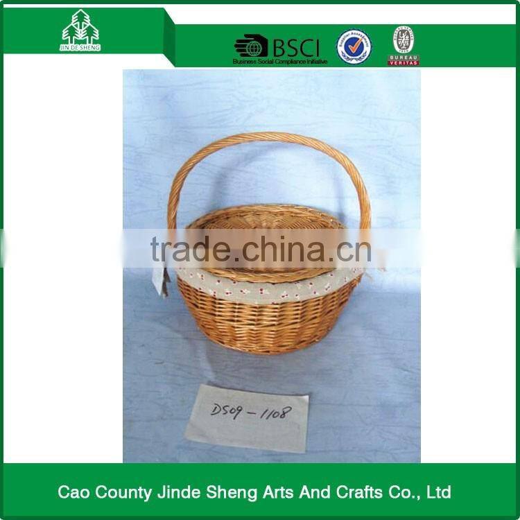 Home Decoration willow fabric willow basket / modern willow picnic basket with good quality