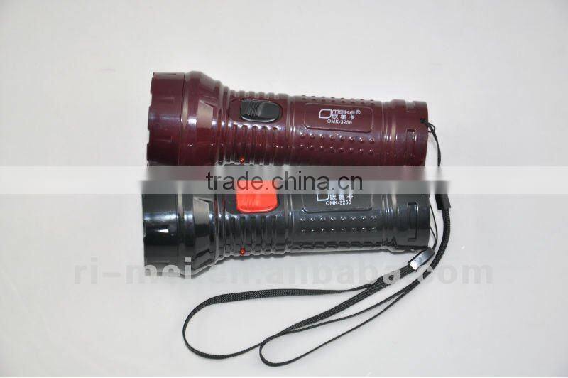 Promotion 3256 LED flash light with rechargeable function