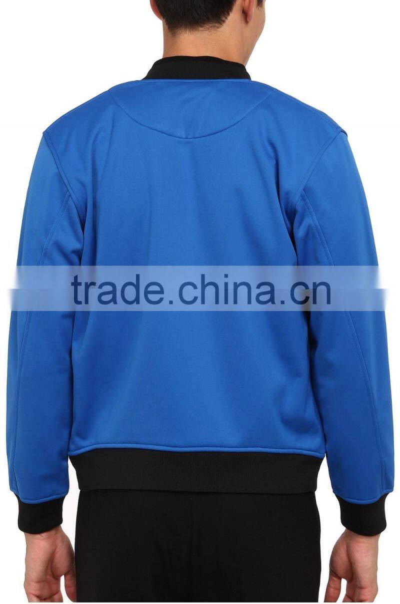 Ramax Custom Men Classic Front Zip Bomber Neoprene Jacket