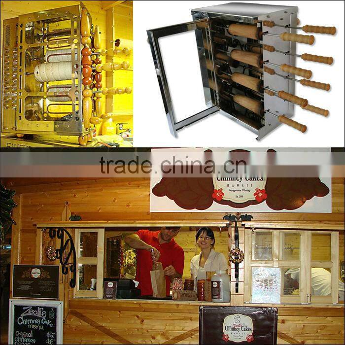 stainless steel kurtos kalacs chimnery cake oven machine