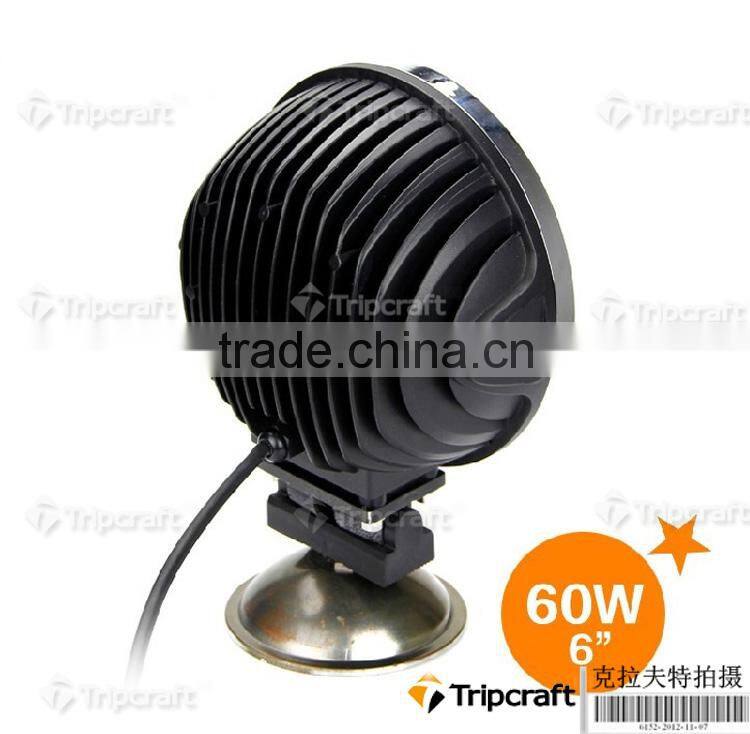 Auto parts round 60w led work light Offroad LED work lamp,4X4 led light 60w led driving light led headlight