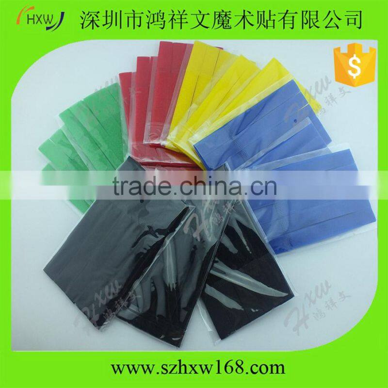 20*180mm custom colored reusable hook loop cable straps