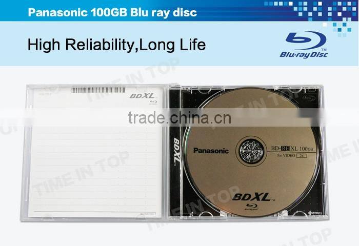 Panasonic 100GB Blu ray Double Layer Recordable Disc BD-RE XL Disc, Model:LM-BE100J