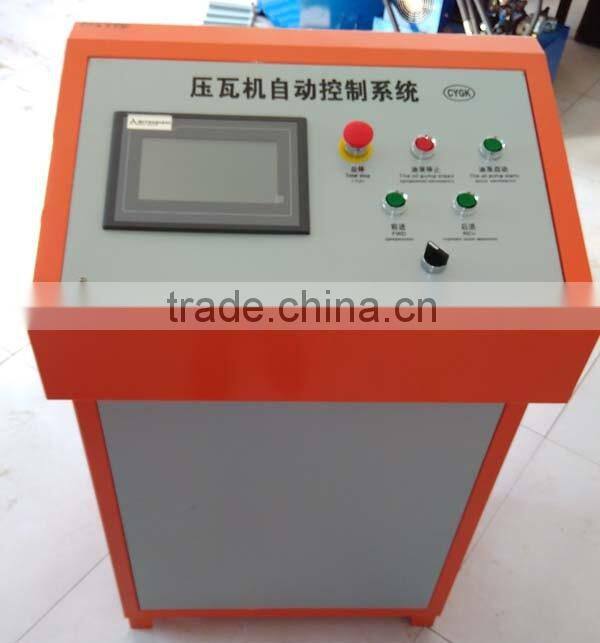 Used metal roof panel roll forming machine , Color coating steel forming machine