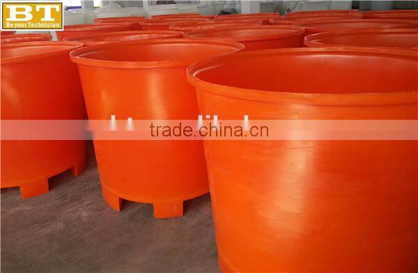 Plastic round aquaciture drum bucket barrel storage container