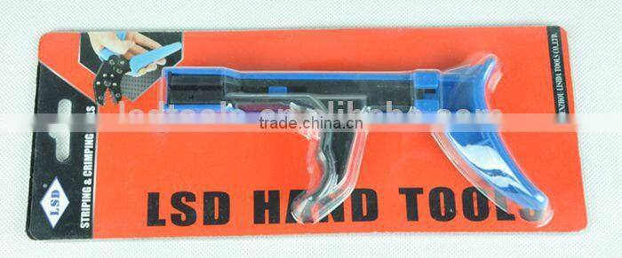 Nylon cable tie gun TG-100 fanstening tool for for fastening 2.4-4.8mm nylon cable and wires quickly cable tie cutter