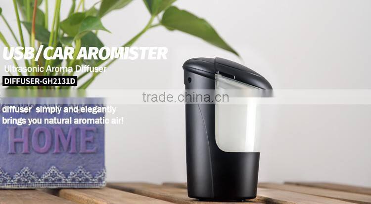 IONCARE Strong Mist CAR Ultrasonic Humidiifer w/Aroma Diffuser, USB Desktop Essential Oil diffuser-GH2120