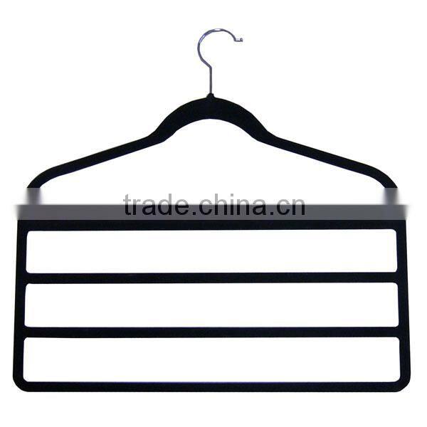 4-Bars Flocked Pants Hanger