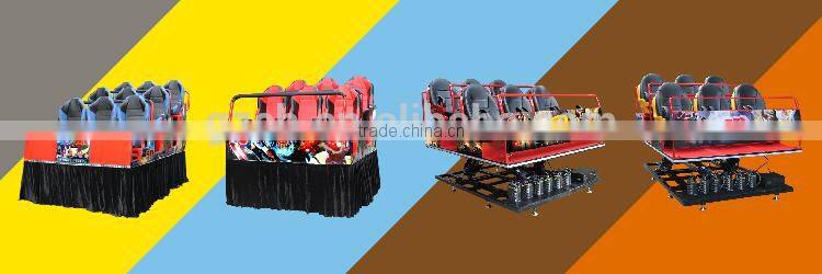 oversea hot sale 6/9 seats hydraulic motion platform auto cinema