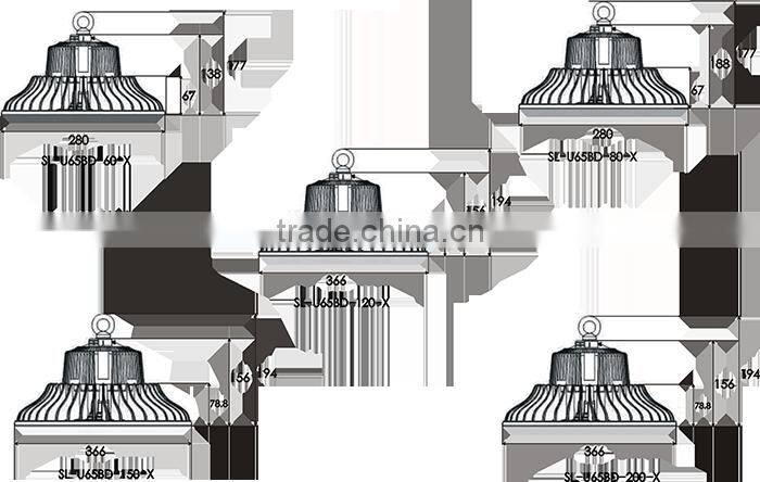 5 years warranty ENEC/UL/DLC Certificate UFO High Bay Light