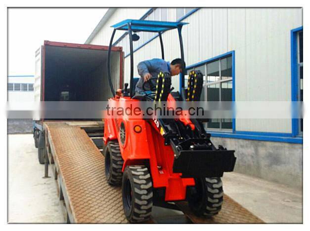 china elegant mini wheel loader DY840 small garden loader with hedge trimmer
