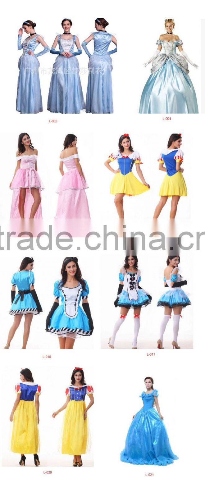 china factory price sexy adult ladies alice fancy dress costumes
