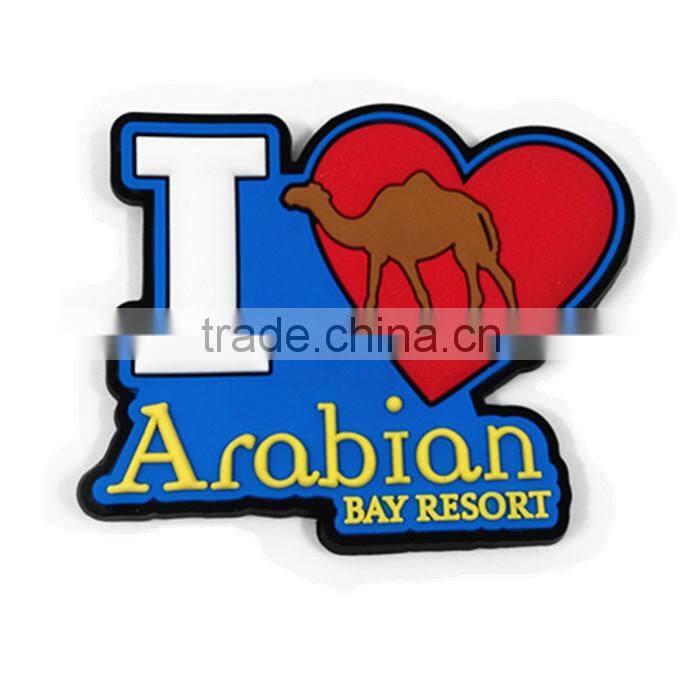 2016 promotion crafts customize round soft 3d pvc fridge magnet