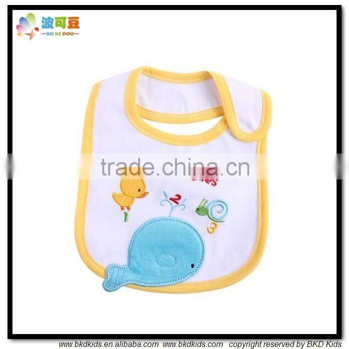 BKD 2015 hot sale blank cotton baby kids bibs