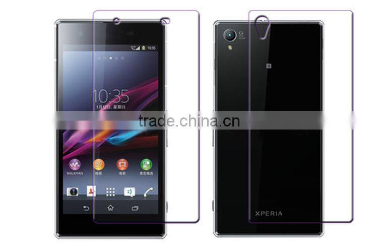 Anti-Glare Japan material 9H hardness mobile screen protector for Sony Z1
