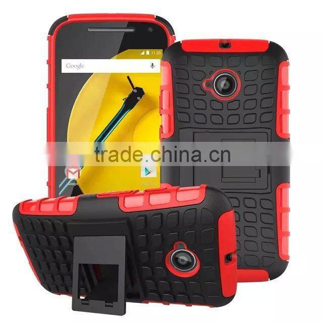 New Fashion Shockproof Armor Rugged Protective Phone Case For MOTO E2