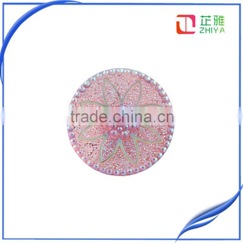 2016 wholesale sewing accessories round resin embellishments