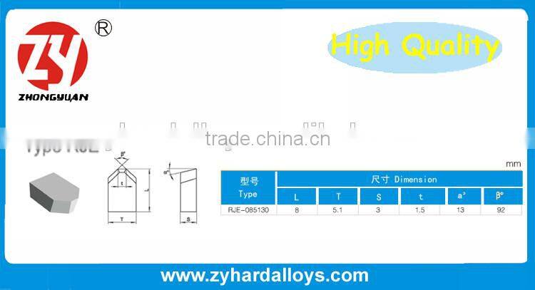 high quality virgin material Type C tungsten carbide saw tips