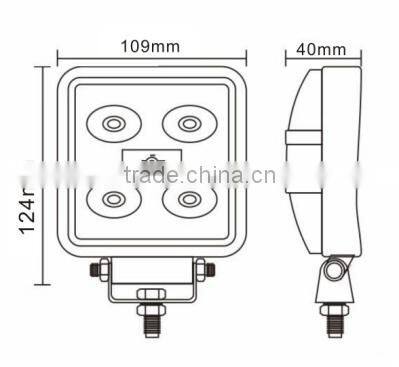 15W square Epileds LED truck work light LH-193