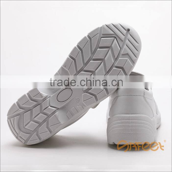 Anti-static shoes white esd cleanroom white safety boots and white leather hospital shoes and food industry shoes SA-6121